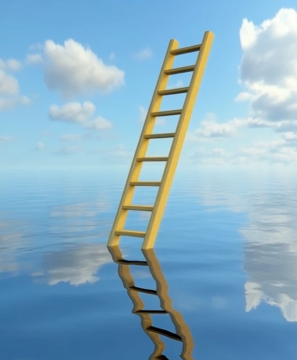 An illustration of a ladder, representing professional growth.