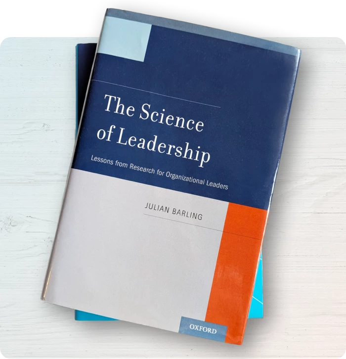Cover of the book, The Science of Leadership
